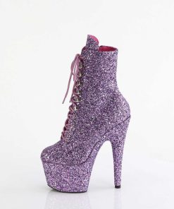 Stovletter Dam Med Plata höga klackar | Adore-Gwr 18 Cm Pleaser Hogklackade Boots Glitter Lavendel