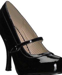 Stora Hoga Klackar For Man höga klackar | Svart Lacklader 11,5 Cm Pinup-01 Stora Storlekar Pumps Skor