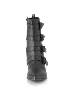 Demoniacult Skor & Stovlar Herr höga klackar | Vegan Warlock-110-C Spetsiga Boots - Herr Winklepicker Boots 4 Spaender