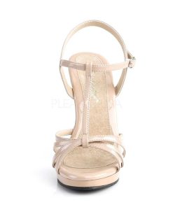 Hoga Klackar Utan Plata höga klackar | Beige Lack 12 Cm Flair-420 Hogklackade Dam Sandaletter