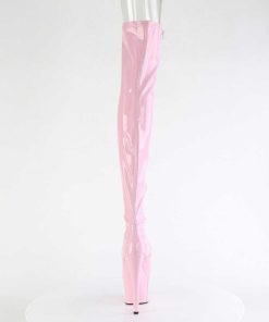 Larhoga Stovlar Med Plata höga klackar | Rosa 18 Cm Adore-3011Hwr Hologram Overknee Stovlar Oppen Ta