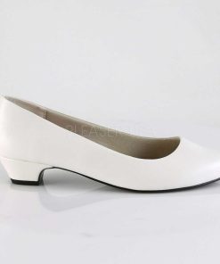 Stora Hoga Klackar For Man höga klackar | Vegan 3 Cm Gwen-01 Pumps For Man Och Drag Queens I Vitt