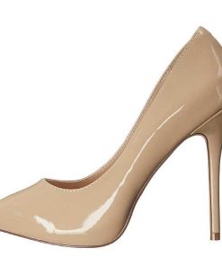 Pumps Klackar Utan Plata höga klackar | Beige Lack 13 Cm Amuse-20 Spetsiga Pumps Med Stilettklackar