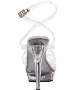 Hoga Klackar Mini Plata höga klackar | Transparent 13 Cm Lip-106 Plataskor Med Klack