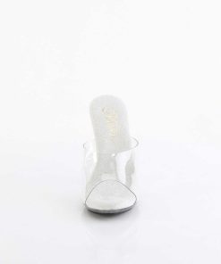 Slip In Klackar Utan Plata höga klackar | Transparent Mules 11,5 Cm Cupid-401 Fetish Mules Med Stilettklack