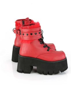 Demoniacult Skor & Stovlar Dam höga klackar | Rod Vegan 9 Cm Ashes-57 Lolita Plata Ankleboots Med Blockklack Till Kvinnor