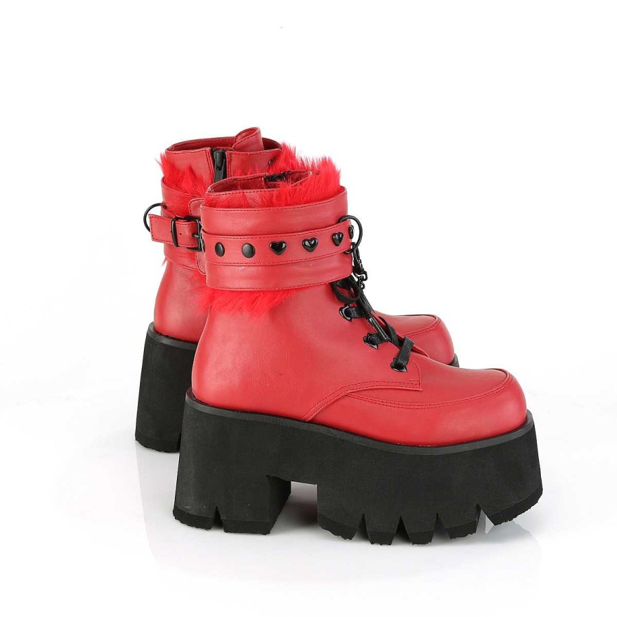 Demoniacult Skor & Stovlar Dam höga klackar | Rod Vegan 9 Cm Ashes-57 Lolita Plata Ankleboots Med Blockklack Till Kvinnor