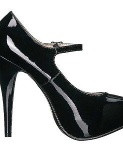 Stora Hoga Klackar For Man höga klackar | Svart Lacklader 13,5 Cm Chloe-02 Stora Storlekar Pumps Skor