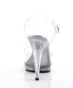 Hoga Klackar Mini Plata höga klackar | Glitter 12 Cm Flair-408Mg Plata Hogklackade Sandaler Skor