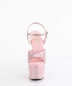 Hoga Klackar Mer Plata höga klackar | Rosa 18 Cm Adore-709Gp Glittriga Klackar Hogklackade Plataskor