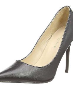 Stora Hoga Klackar For Man höga klackar | Svart Konstlader 10 Cm Classique-20 Pumps Hogklackade Herrskor