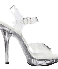 Hoga Klackar Mini Plata höga klackar | Transparent 13 Cm Lip-108 Platform Hogklackade Skor