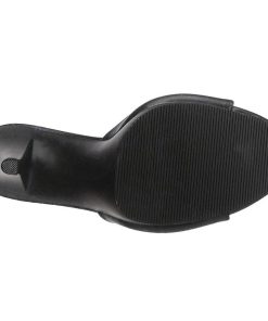 Slip In Klackar Mini Plata höga klackar | Konstlader 12 Cm Flair-401-2 Hogklackade Slipper Skor