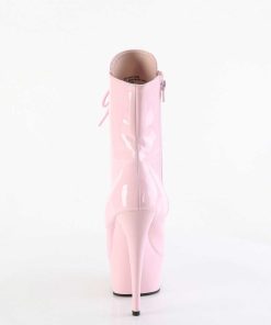 Stovletter Dam Med Plata höga klackar | Rosa 15 Cm Delight-1020 Pole Dance Ankleboots