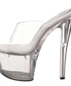 Slip In Klackar Mer Plata höga klackar | Transparent 18 Cm Pleaser Sky-301 Plata Hoga Slip In Mules