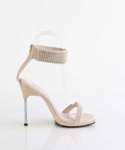 Hoga Klackar Utan Plata höga klackar | Beige 11,5 Cm Chic-40 Fabulicious Stilettklack Sandaler