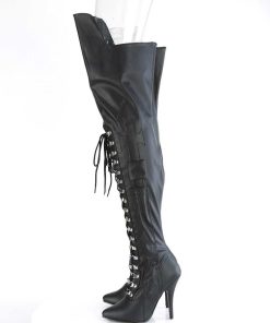 Stora Hoga Klackar For Man höga klackar | Vegan 13 Cm Seduce-3082 Larhoga Boots For Man Och Drag Queens I Svart