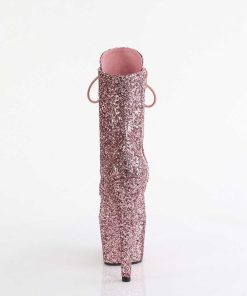 Stovletter Dam Med Plata höga klackar | Adore-1020Gwr 18 Cm Pleaser Hogklackade Boots Glitter Rosa Guld