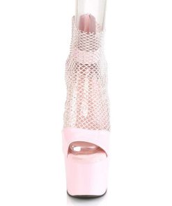 Hoga Klackar Mer Plata höga klackar | Rosa 18 Cm Adore-765Rm Glittriga Klackar Hogklackade Plataskor