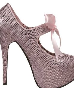 Pumps Klackar Mer Plata höga klackar | Rosa Strass 14,5 Cm Burlesque Teeze-04R Hoga Plata Pumps Skor