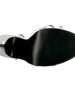 Fetish Skor & Extrema Stovlar höga klackar | Vit 15 Cm Domina-108 Fetish Sandaler Med Stilettklack