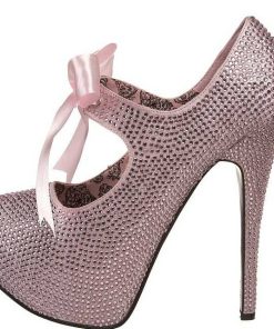 Pumps Klackar Mer Plata höga klackar | Rosa Strass 14,5 Cm Burlesque Teeze-04R Hoga Plata Pumps Skor