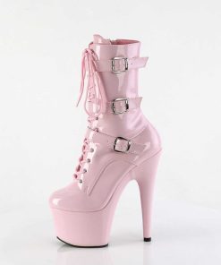 Stovletter Dam Med Plata höga klackar | Adore-1043 - 18 Cm Platform Hoga Klackar Boots Lack Rosa