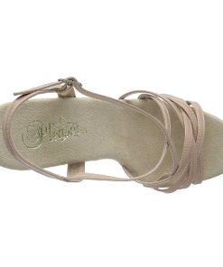 Hoga Klackar Mini Plata höga klackar | Beige 15 Cm Pleaser Delight-613 Hogklackade Sandaletter Med Plata