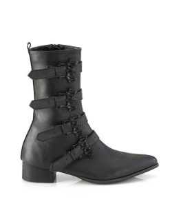 Demoniacult Skor & Stovlar Herr höga klackar | Vegan Warlock-110-B Spetsiga Boots - Herr Winklepicker Boots 4 Spaender