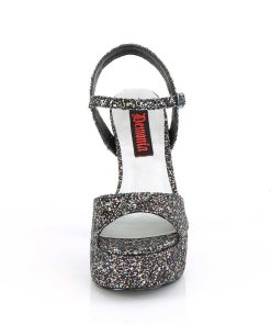 Hoga Klackar Mini Plata höga klackar | Glitter 13 Cm Dolly-09 Demoniacult Hogklackat Med Blockklack