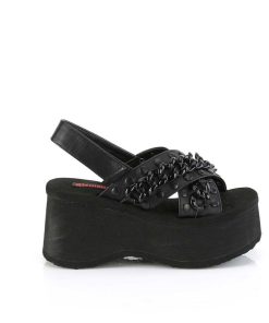 Demoniacult Skor & Stovlar Dam höga klackar | Vegan 6,5 Cm Demoniacult Funn-12 Lolita Sandaler Med Plata