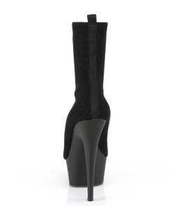 Stovletter Dam Med Plata höga klackar | Vegan 15 Cm Delight-1000 Plata Stretch Ankel Booties