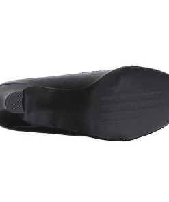 Stora Hoga Klackar For Man höga klackar | Svart Konstlader 7,5 Cm Jenna-06 Stora Storlekar Pumps Skor