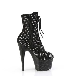 Stovletter Dam Med Plata höga klackar | Adore-1020Rm 18 Cm Pleaser Hogklackade Boots Strass Svart