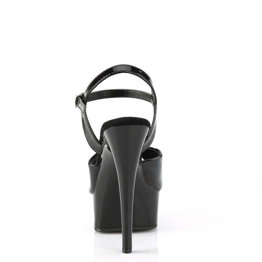 Hoga Klackar Mini Plata höga klackar | Svarta High Heels 15 Cm Excite-609 Plata High Heels