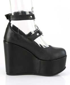 Demoniacult Skor & Stovlar Dam höga klackar | Vegan 12,5 Cm Poison-99-1 Kilklack Pumps Med Wedge Plata