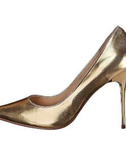 Stora Hoga Klackar For Man höga klackar | Guld Konstlader 10 Cm Classique-20 Pumps Hogklackade Herrskor