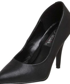 Stora Hoga Klackar For Man höga klackar | Svart Konstlader 10 Cm Vanity-420 Pumps Hogklackade Herrskor