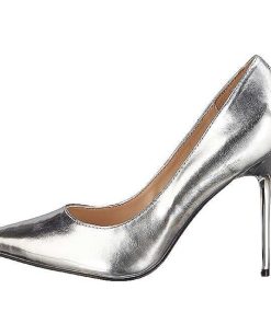 Stora Hoga Klackar For Man höga klackar | Silver Konstlader 10 Cm Classique-20 Pumps Hogklackade Herrskor