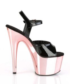 Hoga Klackar Mer Plata höga klackar | Lacklader 18 Cm Adore-709 Rosa Platform Hogklackade Skor