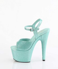 Hoga Klackar Mer Plata höga klackar | Turkosbla 18 Cm Adore-709Gp Glitter Plata High Heels