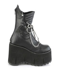 Demoniacult Skor & Stovlar Dam höga klackar | Vegan 11,5 Cm Kera-130 Demoniacult Alternativa Plataboots Svart