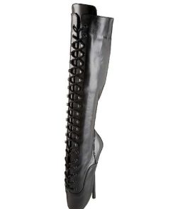 Fetish Skor & Extrema Stovlar höga klackar | Lader 18 Cm Ballet-2020 Fetish Balett Stovlar