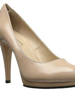 Stora Hoga Klackar For Man höga klackar | Beige Lack 11,5 Cm Flair-480 Dam Pumps For Man