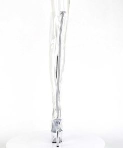 Larhoga Stovlar Med Plata höga klackar | Transparent 18 Cm Adore-3021 Sexy Overknee Stovlar