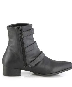 Demoniacult Skor & Stovlar Herr höga klackar | Vegan Warlock-50-B Spetsiga Boots - Herr Winklepicker Boots 3 Spaender