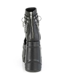 Demoniacult Skor & Stovlar Dam höga klackar | Vegan 15 Cm Wave-22 Plata Kilklack Ankel Booties