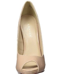 Pumps Klackar Utan Plata höga klackar | Beige Lack 13 Cm Sexy-42 Klassiska Pumps Klackskor Dam