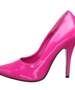 Stora Hoga Klackar For Man höga klackar | Fuchsia Lack 13 Cm Seduce-420 Pumps Hogklackade Herrskor