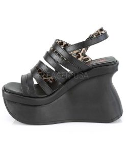 Demoniacult Skor & Stovlar Dam höga klackar | Vegan 11,5 Cm Demoniacult Pace-33 Lolita Sandaler Med Plata